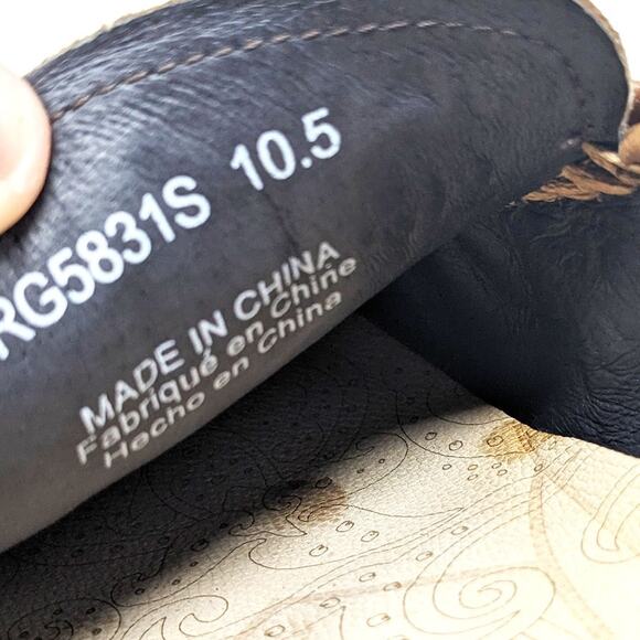 Robert Graham Shoes Mens 10.5 Tequila Leather Brown Driving Loafers Slip On main image 8
